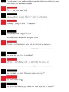 Dick pic conversation