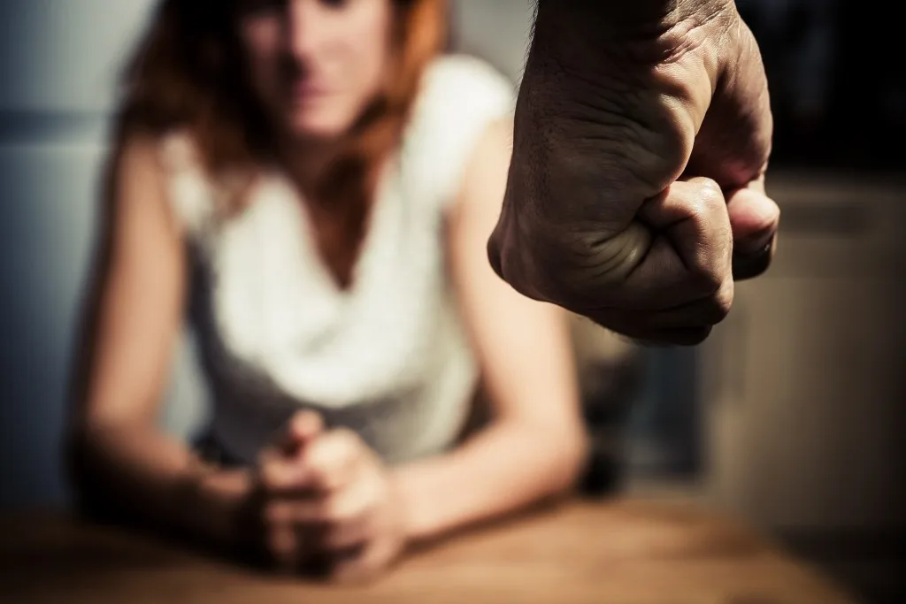 Woman in fear of domestic abuse